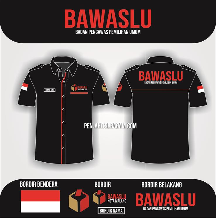 PDH Bawaslu Lengan Pendek