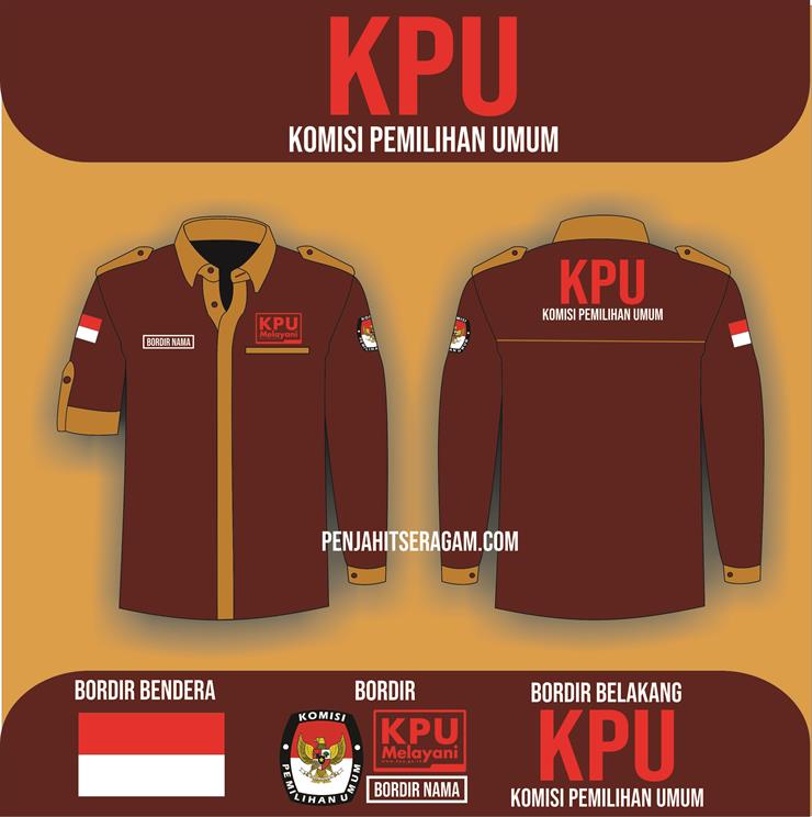 PDH KPU Lengan Panjang