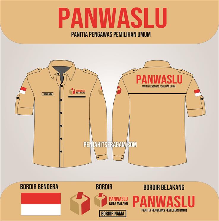 PDH Panwaslu Lengan Panjang