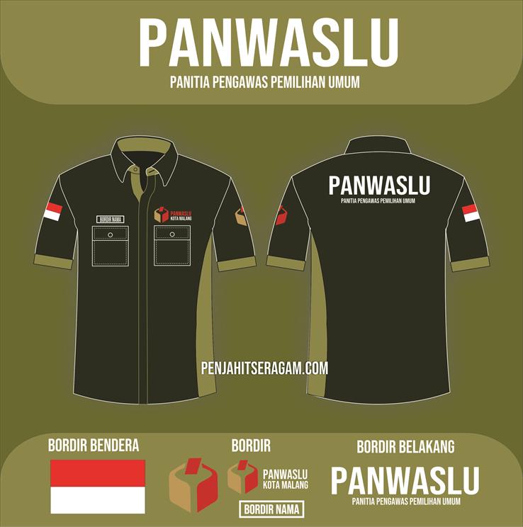 PDH panwaslu lengan pendek